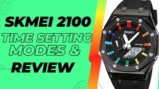 SKMEI 2100 Time Setting & Modes | In-Depth Review | Casioak Homage | Best G-Shock GA2100 Alternative