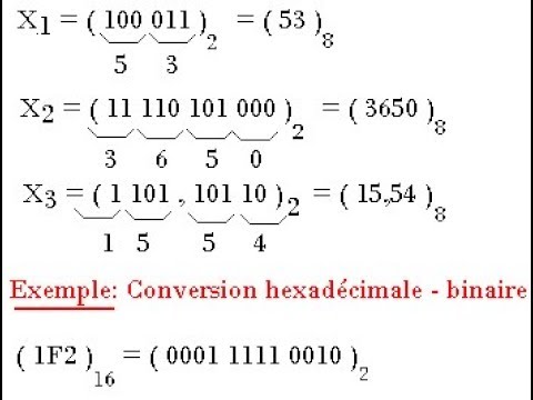 أسهل طريقة لفهم Décimal, Binaire, Octal, Hexadécimal - YouTube