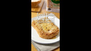 ขนมปังซุปหัวหอมฝรั่งเศสแบบแห้ง French Onion Soup Toast IGTV