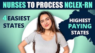 4 Easiest States to Process the NCLEX Exam | Best States in the US for Registered Nurses | Dr Akram