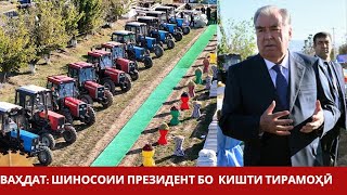 Ваҳдат: Эмомалӣ Раҳмон бо ҷараёни кишти тирамоҳӣ шинос шуданд