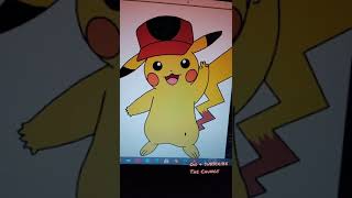 Pikachu with python graphics// code in description // turtle graphics