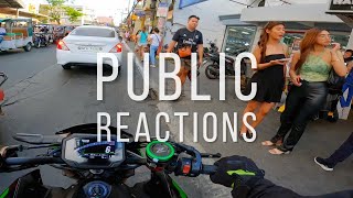 CRAZY BIG BIKE STREET REACTIONS - NAPANGITI SI ATE || KAWASAKI Z900