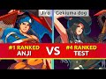 GGST ▰ Jiro (#1 Ranked Anji) vs Gekiuma dog (#4 Ranked Testament). Guilty Gear Strive