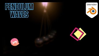 looping pendulum waves animation