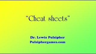 Writing Rules: Cheat Sheets