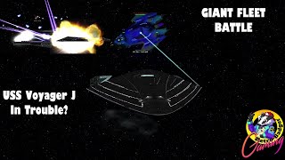 USS VOYAGER J VS USS Relativity | FLEET BATTLE | Star Trek Ship Battles | Future Starfleet |