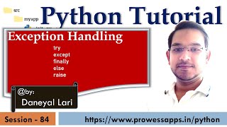 #84 Exception Handling in Python | Python Tutorial for Beginners