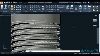 How To Make Trapezoidal Thread In AutoCad 2020