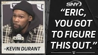 Kevin Durant calls out NYC mayor, must figure out how Kyrie Irving can play at home | Nets | SNY