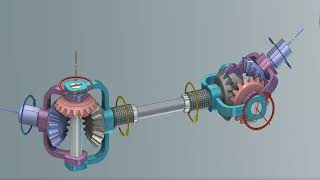 Mechanism for Bevel Gear Coupling - Mechanical Mechanisms - Mechanical Principles - ميكانيزمات