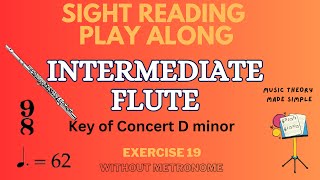 🎶FLUTE D minor 9/8 PLAY-ALONG - no metronome 🎶