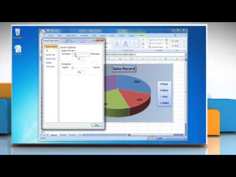 How to Rotate the slices in a Pie chart in Excel 2007 How to Rotate the slices in a Pie chart in Excel 2007