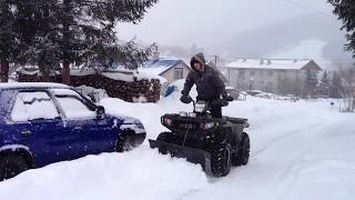 Polaris Sportsman 800 EFI Glacier Snow Plow