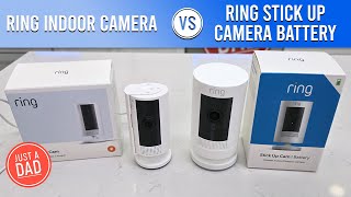 Ring Indoor Cam vs Stickup Cam Battery Outdoor Video Camera COMPARISON