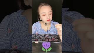 ASMR Drinking Sound Colored Beverages Drinking , Beautiful girl Drinking and eating #Short168