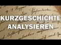 Kurzgeschichte Analyse schreiben   einfach erklärt!