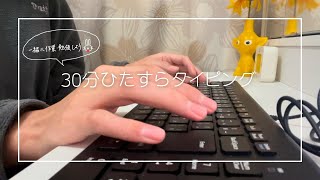 【ASMR】30分間のタイピング音【勉強･作業･睡眠用】