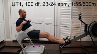 Veteran Indoor Rower's Technique at 18, 24, 28, 30, and 35 strokes per minute