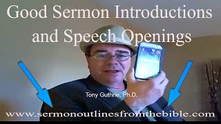 Good Sermon Introductions and Speech Openings