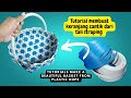 very easy tutorial for making a beautiful basket from plastic rope