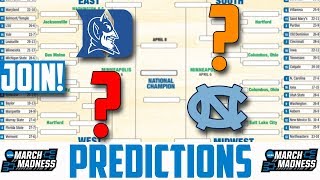 2019 NCAA Tournament Predictions ( Bracket) March Madness 2019 Predictions (JOIN