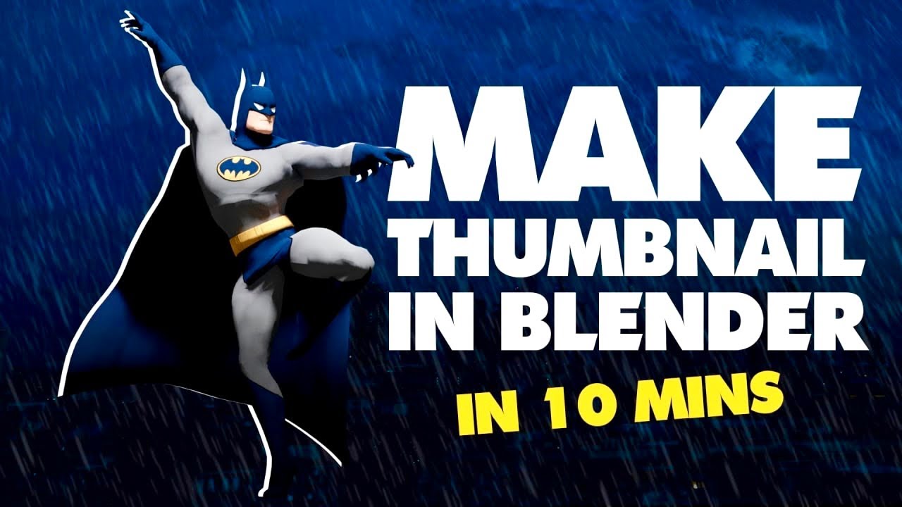 How To Create Youtube Thumbnail With 3d Character In 10 Minutes