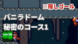 スーパーマリオワールド　バニラドーム　ひみつのコース1【隠しゴール】