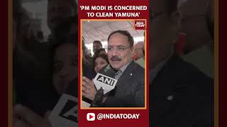 Delhi BJP State President Virendra Sachdeva Says PM Modi Is Concerned About Cleaning Yamuna #shorts