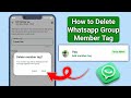 How to Delete Whatsapp Group Member Tag || Remove Whatsapp Group Member Tag 