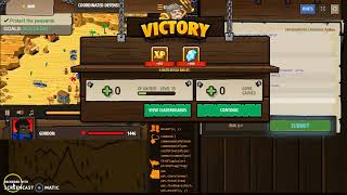 codecombat: savren desert - coordinated defense solution