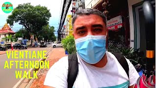 VIENTIANE City Afternoon Walk / Laos + AMAZING Vietnamese Lunch 🇱🇦 🇻🇳