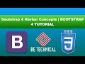 Bootstrap 4 Navbar Concepts | BOOTSTRAP 4 TUTORIAL
