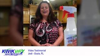 Kwik Dry Video Testimonial: Jodi - Ocala, Florida