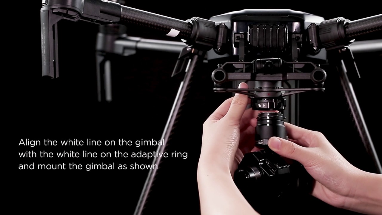 DJI Matrice 200 Series - Mounting The Zenmuse XT With The Adaptive Ring ...