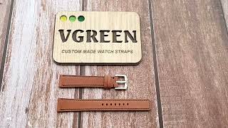 Brown Italian Veg Tanned Buttero Leather Strap For Omega Speedmaster Professional Watch