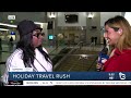 sd airport traveler prepared for holiday rush