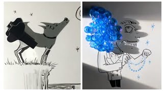 شاهد ابداع الرسم باستخدام الظل_Artist Makes Art With Shadow Drawings