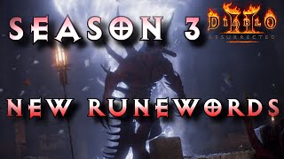 D2R New S3 Runewords are Hot or Not? Patch 2.6 Ladder Season 3 Diablo 2 Resurrected Runewords