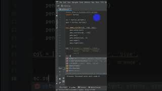 How you can draw Rainbow with Python | learn python😯 #shorts #python