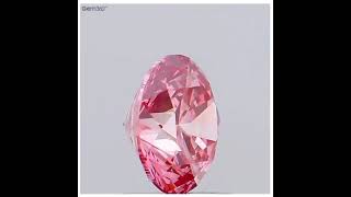 1 11ct ROUND BRILLIANT FANCY VIVID PINK  #diamond