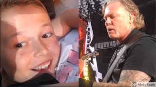 Metallica's James Hetfield makes a 10-year-old boy's day!