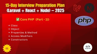 Day 1 - Part 1 | PHP OOP | Classes, Objects, Properties, Methods, Constructor & Access Modifiers
