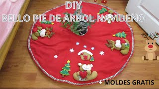 DIY BELLO PIE DE ÁRBOL NAVIDEÑO