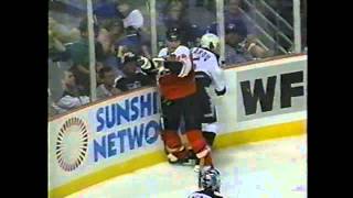 Eric Lindros vs. Igor Ulanov Roughing 1996 Game 6