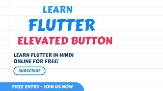Elevated Button Flutter || Flutter Tutorial || Elevated Button Widget in Flutter
