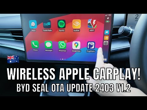 Apple CarPlay BYD Seal Wireless OTA Software Update 2403 V1.2 Review