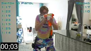 "Remember, switching to your Nerf pistol is always faster than reloading" | TRUE OR FALSE?