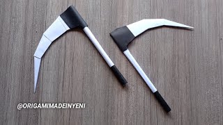 How to make a paper Crescent knife - Origami Weapon Knife
