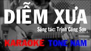 Diễm Xưa - Karaoke Guitar - Tone Nam
